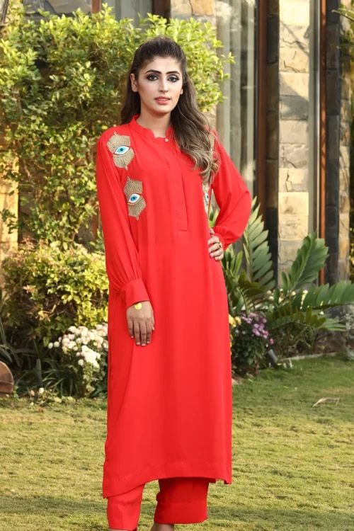 EVIL EYE - ORANGE (2PC)